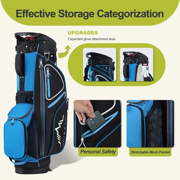 Bolsa de golf con tripode Gohimal  impermeable, para carro color Azul - Imagen 7