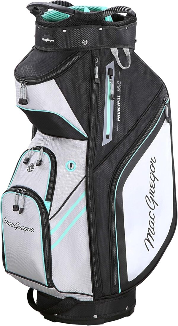 Bolsa de golf para carro Macgregor Principal 14.0  color Menta fría/gris