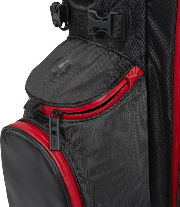 Bolsa de golf con tripode Titleist Players 4 impermeable, para carro color Negro/Negro/Rojo - Imagen 7